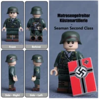 17Minifigure – German Coastal Artilleryman Matrosengefreiter Küstenartillerie (LEGO Alternative)