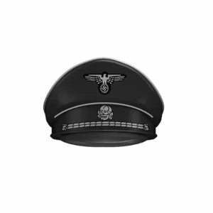 Custom Piece Miniature – German SS Officer's Visor Cap World War II – 3D Print for LEGO minifigure