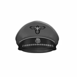 Custom Piece Miniature – German Waffen-SS Officer's Visor Cap World War II – 3D Print for LEGO minifigure