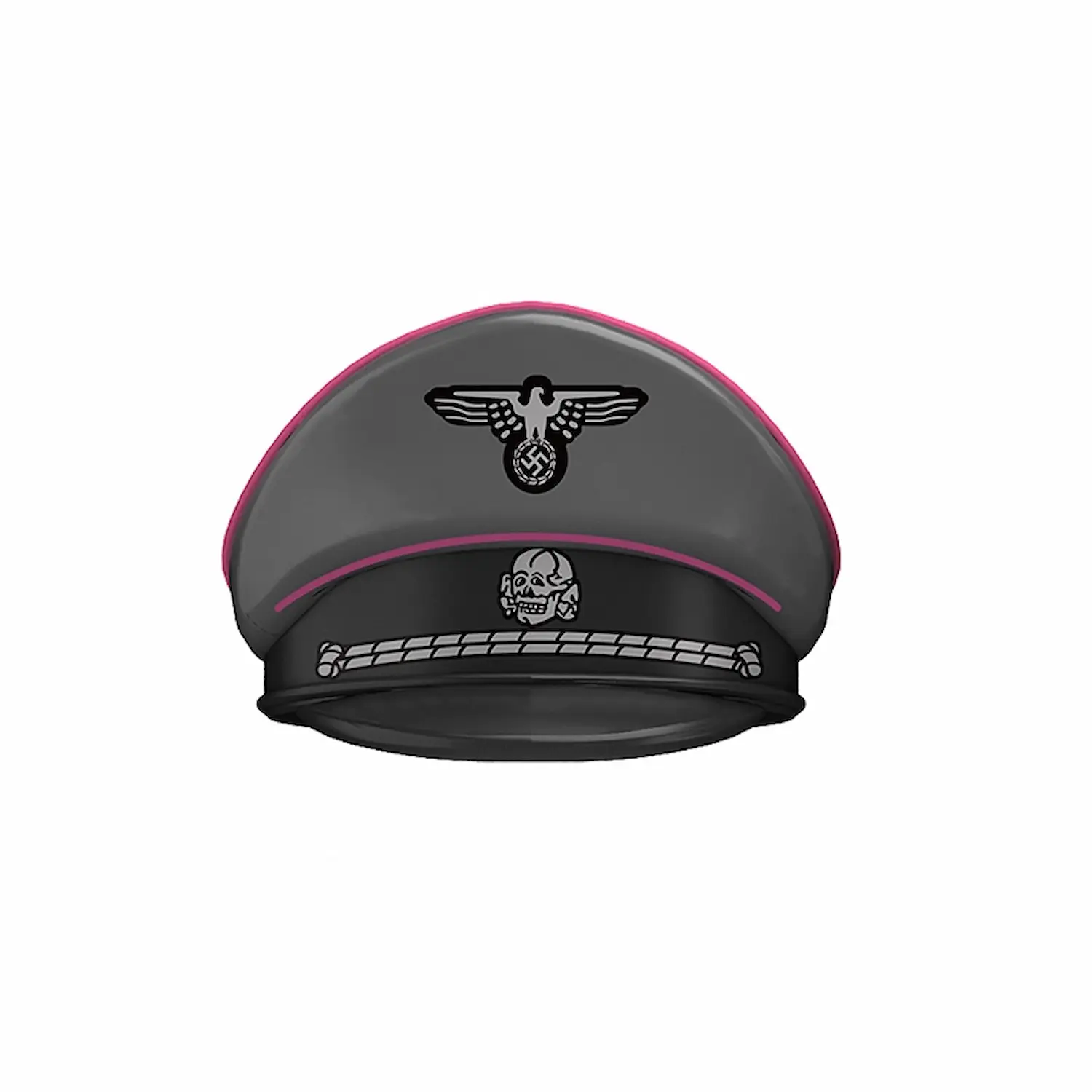 Custom Piece Miniature – German Waffen-SS Officer's Visor Cap from the World War II – 3D Print for LEGO minifigure