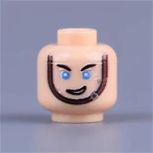 Custom Piece Miniature – confident smirk or smile head – 3D Print for LEGO minifigure