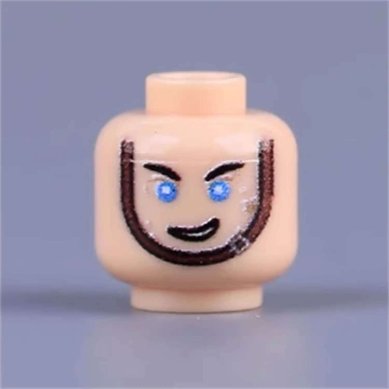 Custom Piece Miniature – confident smirk or smile head – 3D Print for LEGO minifigure