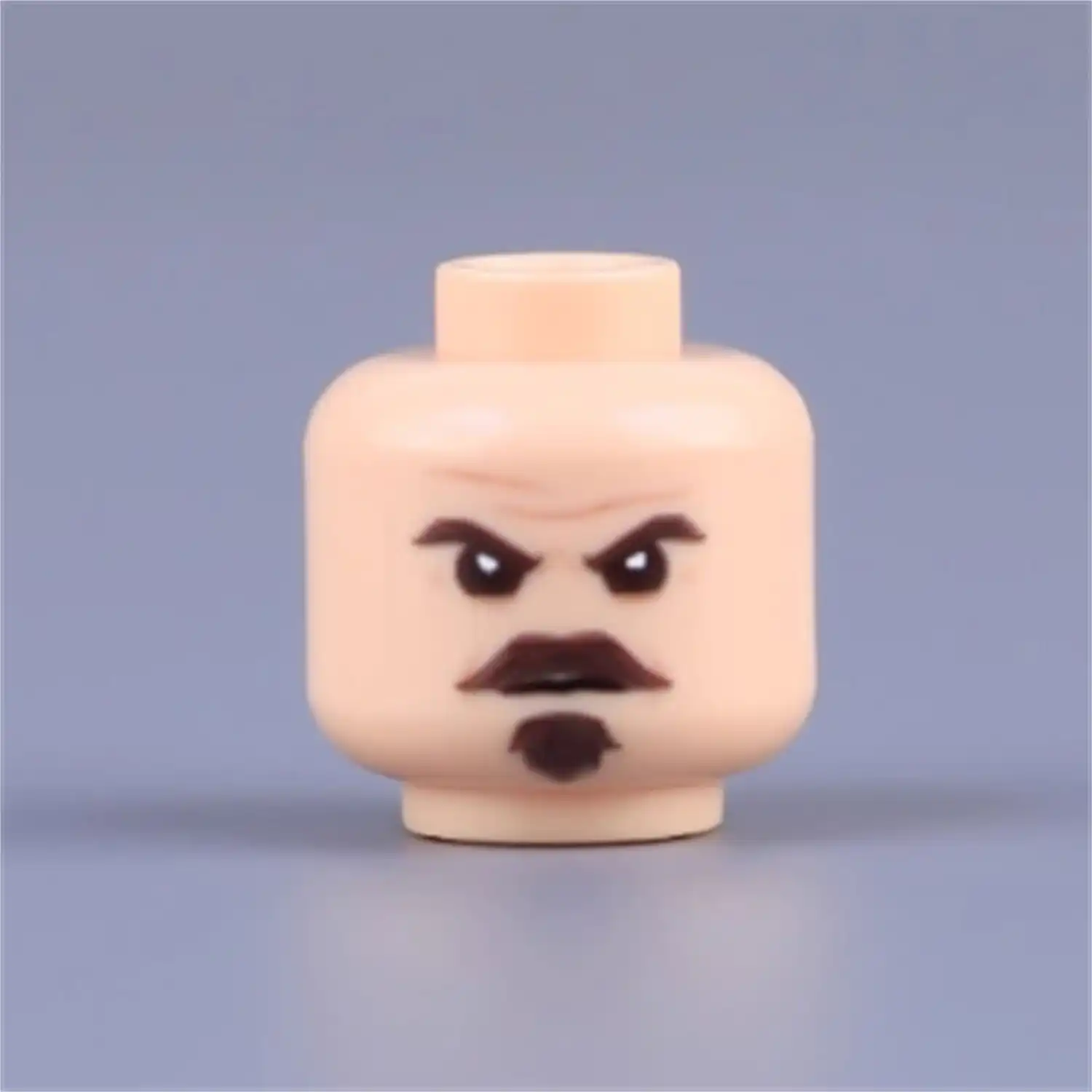Custom Piece Miniature – head cold anger, intense focus, or menace – 3D Print for LEGO minifigure