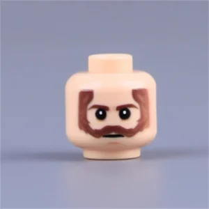 Custom Piece Miniature – head concern, worry, or solemn sadness – 3D Print for LEGO minifigure