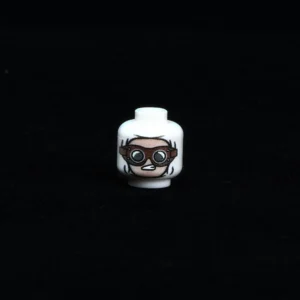 Custom Piece Miniature – head for a German focused attention, curiosity, or neutral observation – 3D Print for LEGO minifigure