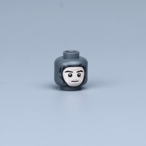 Custom Piece Miniature – head for a German soldier concern, apprehension, or quiet anxiety – 3D Print for LEGO minifigure