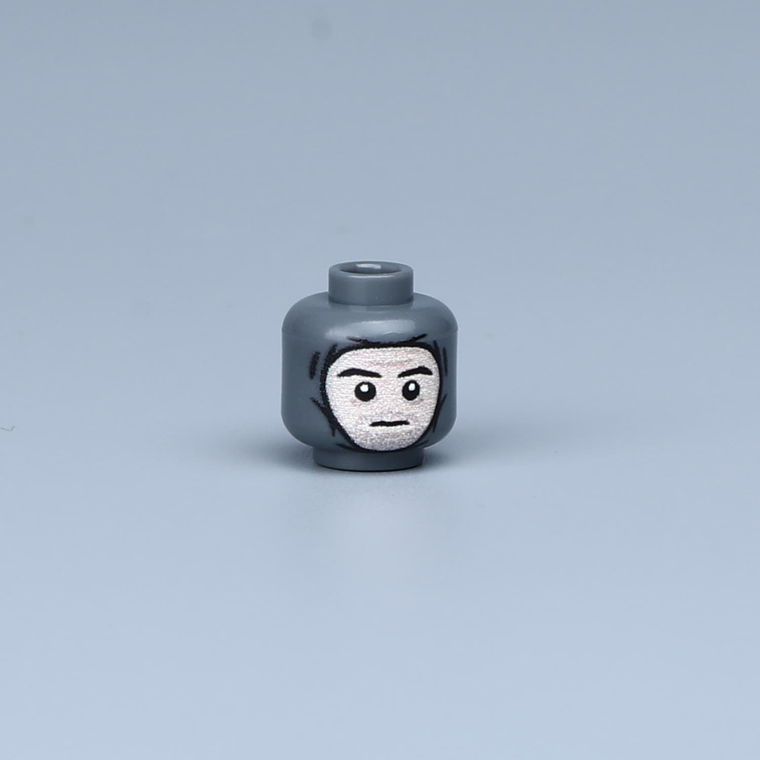 Custom Piece Miniature – head for a German soldier concern, apprehension, or quiet anxiety – 3D Print for LEGO minifigure