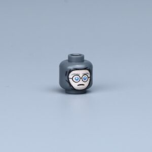Custom Piece Miniature – head for a German soldier nervousness, apprehension, or timid concern – 3D Print for LEGO minifigure