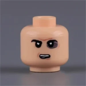 Custom Piece Miniature – head gritty toughness or defiant pain – 3D Print for LEGO minifigure