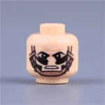 Custom Piece Miniature – head primal rage, an aggressive snarl, or a fierce battle cry – 3D Print for LEGO minifigure