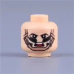 Custom Piece Miniature – head primal rage, an aggressive snarl, or a fierce battle cry – 3D Print for LEGO minifigure