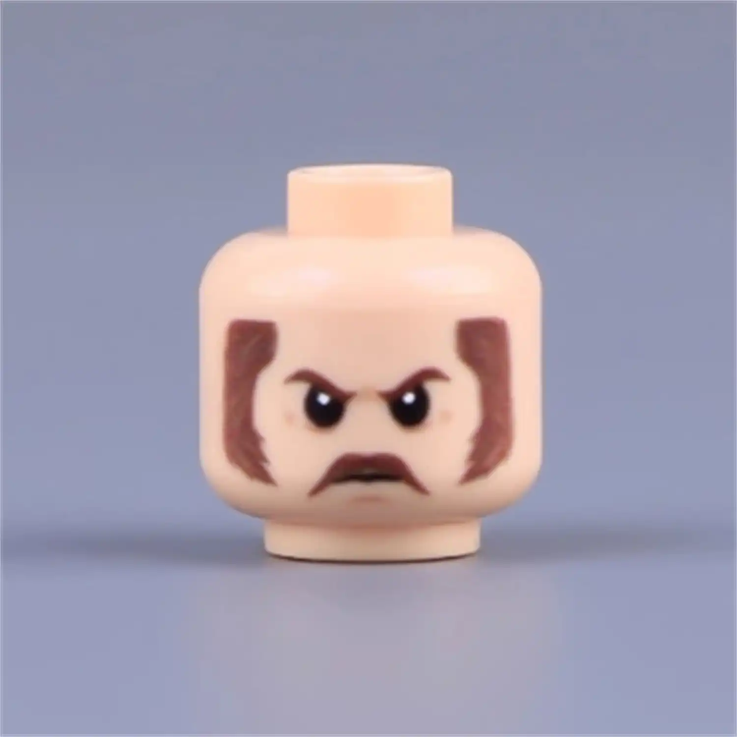 Custom Piece Miniature – head stern and angry grimace – 3D Print for LEGO minifigure