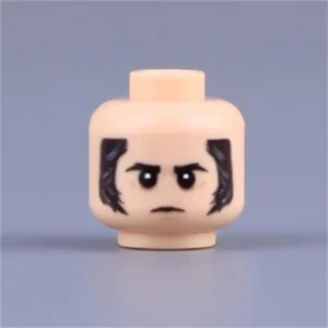 Custom Piece Miniature – head stern, serious, and disciplined – 3D Print for LEGO minifigure
