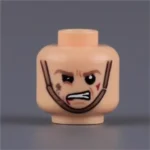 Custom Piece Miniature – head unhinged rage or a berserker's battle cry – 3D Print for LEGO minifigure