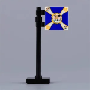 Custom Piece – Cross of Burgundy military and naval flags of the Spanish Empire – 3D Print for LEGO Minifigure