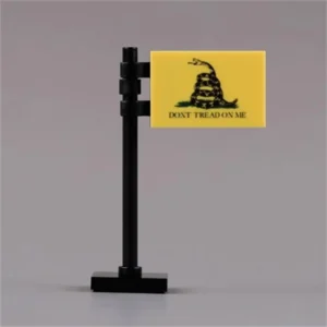 Custom Piece – Gadsden flag, a historical flag of the United States – 3D Print for LEGO Minifigure
