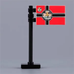 Custom Piece – German Navy Reichskriegsflagge Kriegsmarine German Navy Flag – 3D Print for LEGO Minifigure
