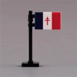 Custom Piece – national flag of Free French Forces Forces Françaises Libres – 3D Print for LEGO Minifigure