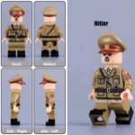 17Minifigure - Adolf Hitler the Nazi Party NSDAP and dictator of Germany with brown uniform and hat (LEGO Compatible)
