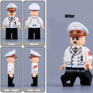Minifigure - Adolf Hitler the Nazi Party NSDAP and dictator of Germany with white uniform and hat (LEGO Compatible)