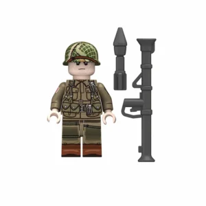 Minifigure - Anti-tank gunner from the United States Army's 101st Airborne Division Screaming Eagles (LEGO Compatible)