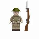 Minifigure - British Army infantryman World War I Tommy (LEGO Compatible)