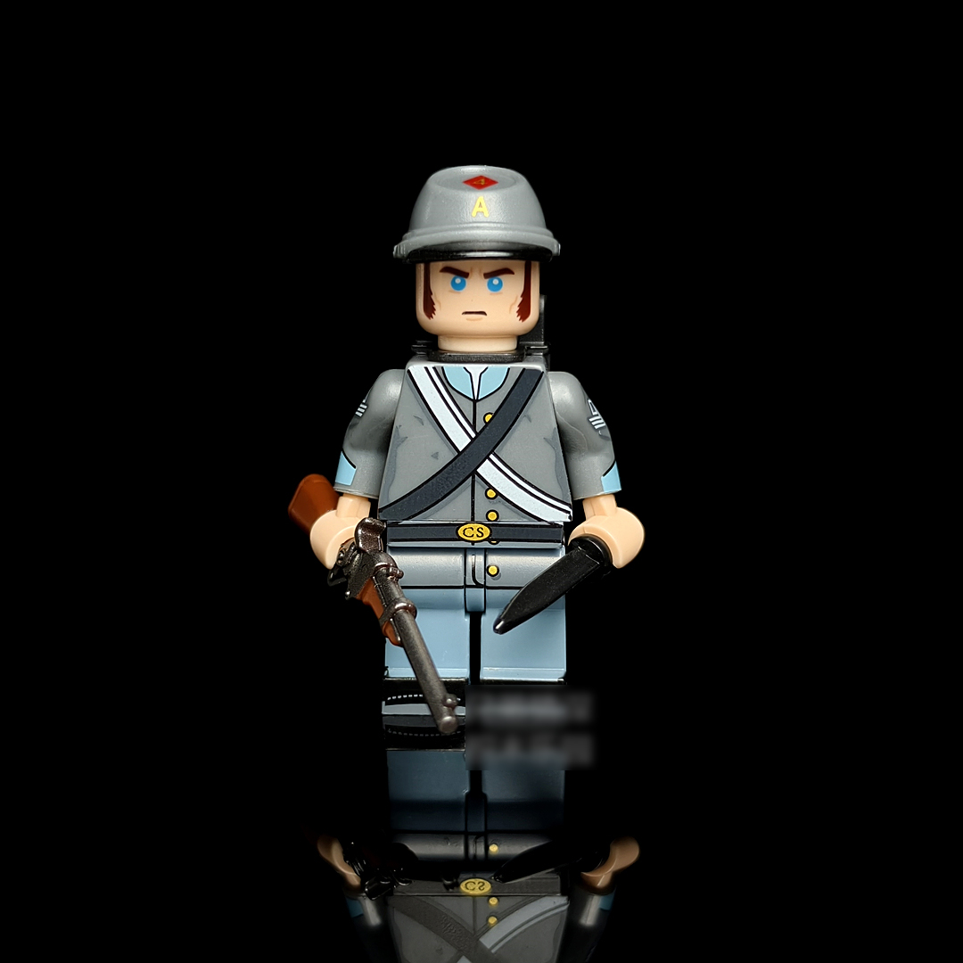 Minifigure - Confederate Army soldier Texas volunteer infantry regiment from the American Civil War (LEGO Compatible)