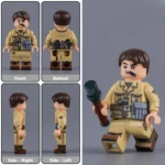 Minifigure - German Afrikakorps (DAK) infantryman or grenadier from the North African Campaign of World War II (LEGO Compatible)