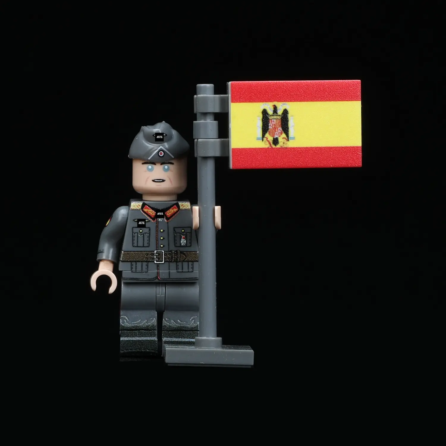 Minifigure - German Army (Heer) General associated with the Spanish Blue Division División Azul (LEGO Compatible)