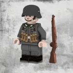 Minifigure - German Army (Heer) infantryman from the mid-to-late period of World War II (LEGO Compatible)