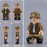 Minifigure - German Army (Heer) soldier Splittertarnmuster World War II (LEGO Compatible)