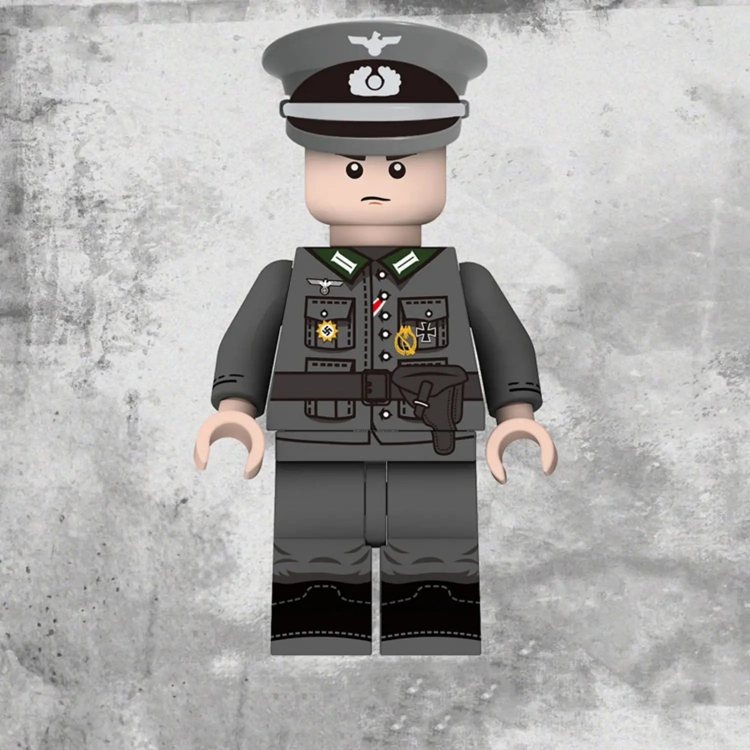 Minifigure - German Panzergrenadier Officer from the World War II (LEGO Compatible)