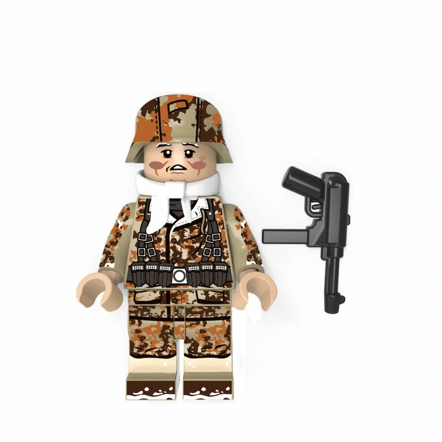Minifigure - German Waffen-SS soldier in autumn winter camouflage from the World War II (LEGO Compatible)