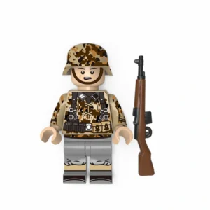 Minifigure - German Waffen-SS soldier in a camouflage combat uniform from the late-war period of World War II (LEGO Compatible)