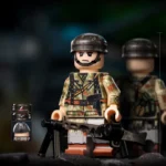 Minifigure - German machine gunner from World War II (LEGO Compatible)