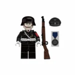 Minifigure - German soldier of the Leibstandarte SS Adolf Hitler (LSSAH) serving as an honor guard in his full ceremonial dress uniform from the World War II (LEGO Compatible)