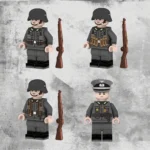 Minifigure - German soldiers and an officer from the World War II (LEGO Compatible)