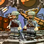 Minifigure - Japanese Motorcyclist and Japanese Artillery Cadet (LEGO Compatible)
