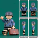 Minifigure - Jungmädel (a young member of the League of German Maidens) who has been mobilized into the Volkssturm (the "People's Storm" national militia) during the final, desperate months of World War II in Germany (LEGO Compatible)