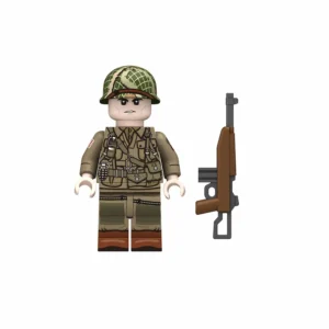 Minifigure - Paratrooper from the United States Army's 101st Airborne Division World War II (LEGO Compatible)