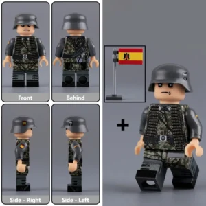 Minifigure - Spanish volunteer machine gunner or assistant from the famous Blue Division División Azul German Army's 250th Infantry Division (LEGO Compatible) Minifigure - Spanish volunteer machine gunner or assistant from the famous Blue Division División Azul German Army's 250th Infantry Division (LEGO Compatible)