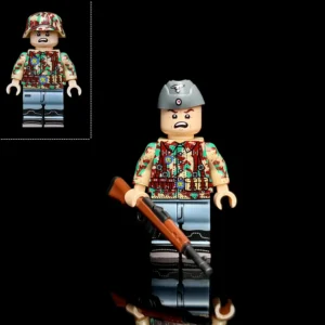 Minifigure - a German Air Force Field Team Soldier from World War II (LEGO Compatible)