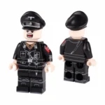 Minifigure - officer from the German Nazi Schutzstaffel (SS) during the World War II era (LEGO Compatible)