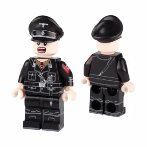 Minifigure - officer from the German Schutzstaffel (SS) during the World War II era (LEGO Compatible) Minifigure - officer from the German Schutzstaffel (SS) during the World War II era (LEGO Compatible)