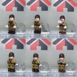 Minifigure -  three different Japanese Tank Crewmen from World War II (LEGO Compatible)