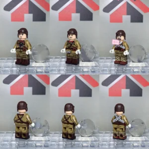 Minifigure - three different Japanese Tank Crewmen from World War II (LEGO Compatible)