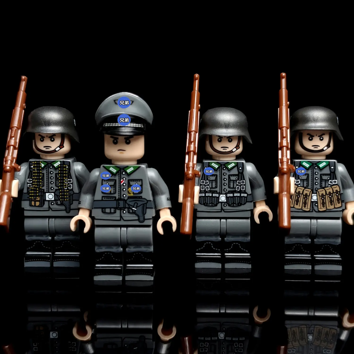 Minifigure - various German soldiers from the World War II era (LEGO Compatible)