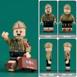 Minifigure - youth leader from the Hitler Youth (Hitlerjugend) organization of Nazi Germany during the World War II (LEGO Compatible)