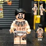 Minifigure – East Asian gangster fierce fighter (LEGO Compatible)