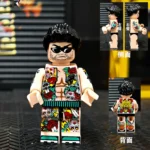 Minifigure – East Asian gangster with Western tattoo culture (LEGO Compatible)